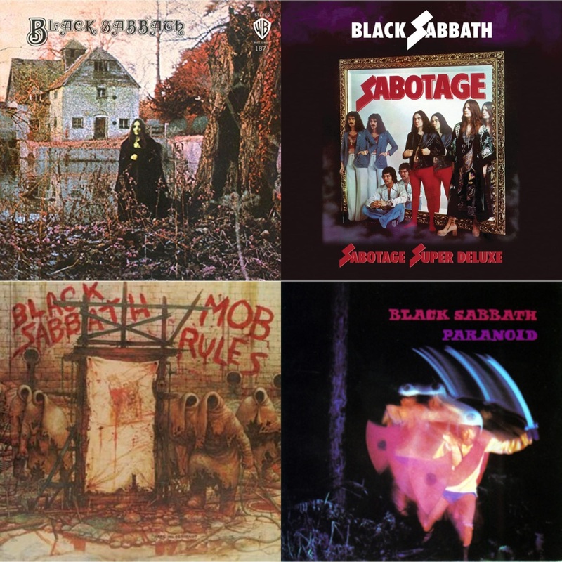 Black Sabbath – Black Sabbath (180G) & Sabotage (Super Deluxe Edition/4LP/7Inch) & Mob Rules (Deluxe/2LP) & Paranoid