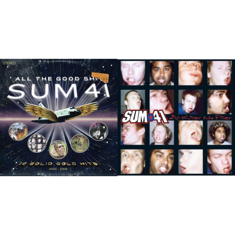 Sum 41 – All The Good Sh**: 14 Solid Gold Hits 2001-2008 & All Killer No Filler – LP Vinyl Bundle