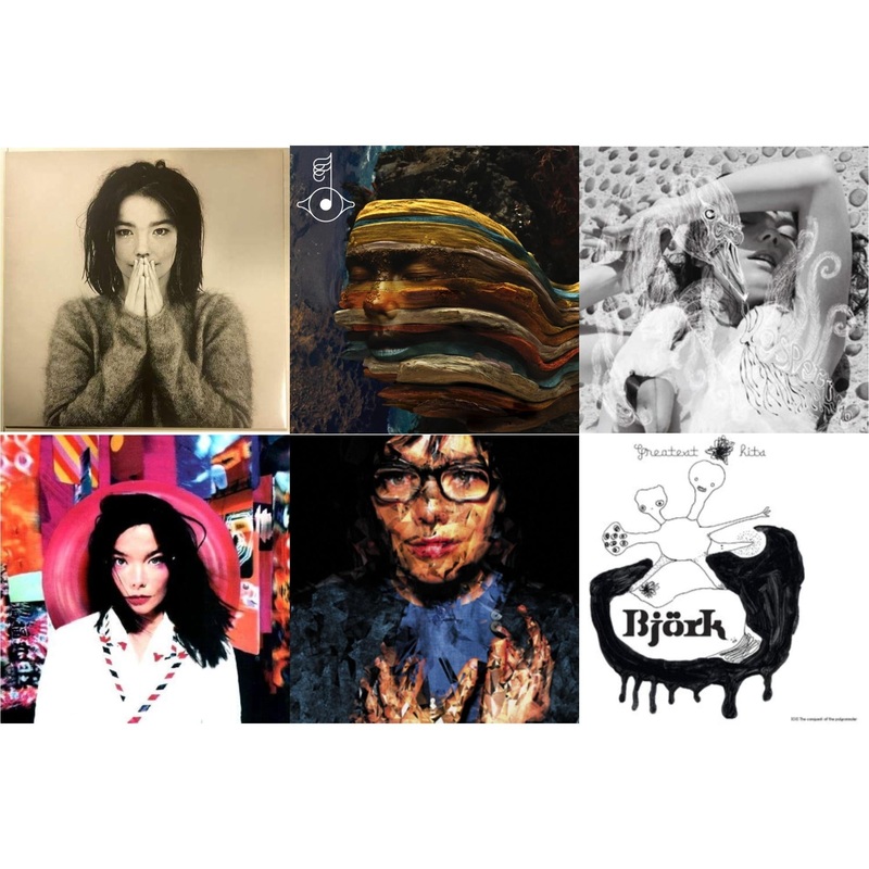 Bjork – Debut & Bastards: Remix & Vespertine & Post & Selma Songs & Greatest Hits – LP Vinyl Bundle