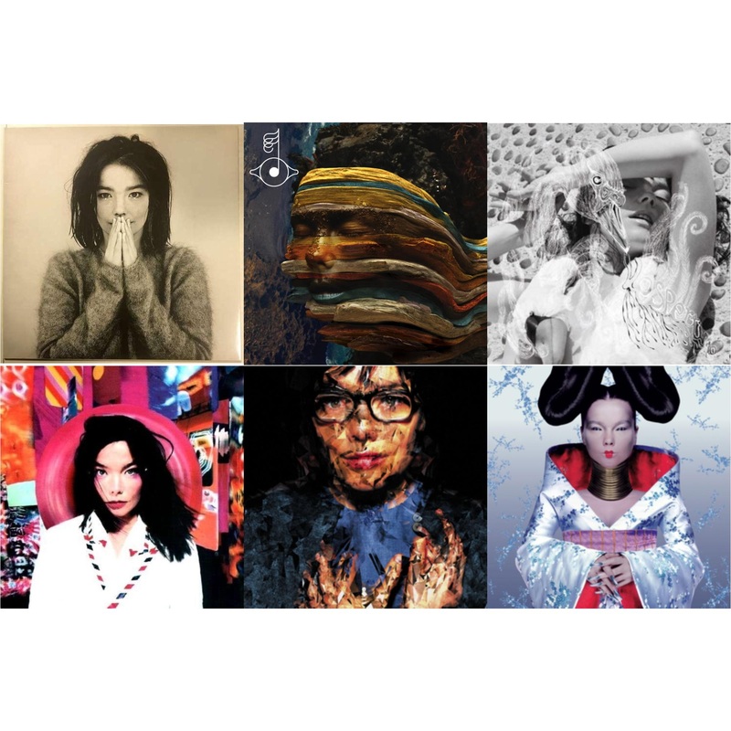 Bjork – Debut & Bastards: Remix & Vespertine & Post & Selma Songs & Homogenic – LP Vinyl Bundle