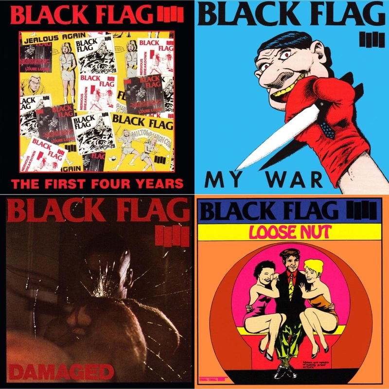 Black Flag – First Four Years & My War & Damaged & Loose Nut – LP Vinyl Bundle
