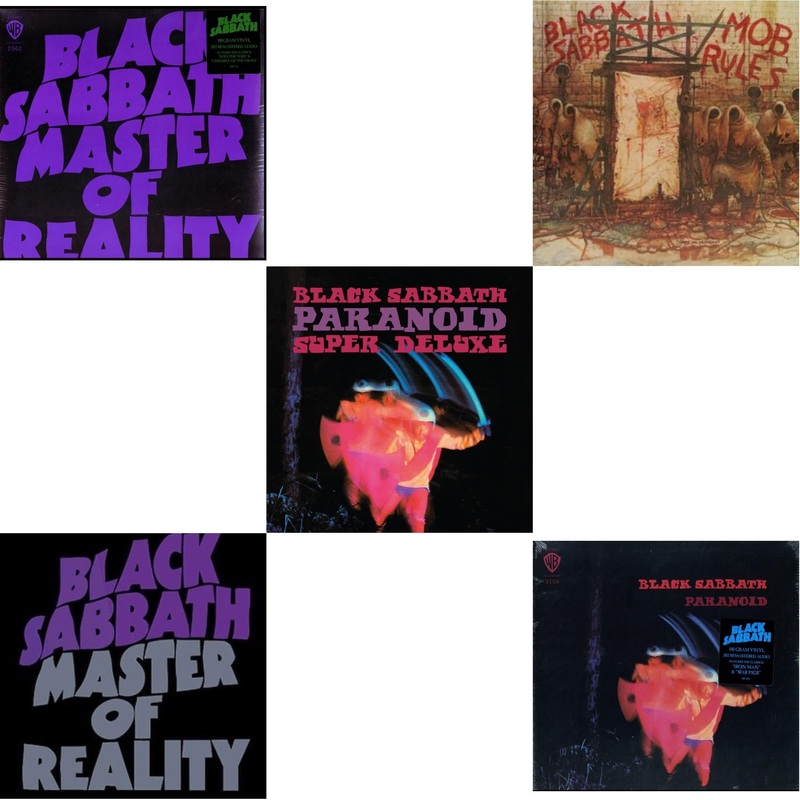 Black Sabbath – Master Of Reality (180G) & Master Of Reality & Paranoid (Deluxe Edition) & Mob Rules (Deluxe/2LP) & Paranoid (180G)