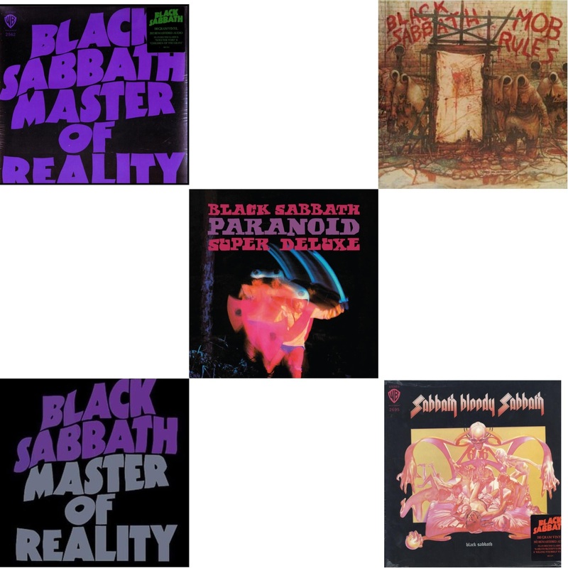 Black Sabbath – Master Of Reality (180G) & Master Of Reality & Paranoid (Deluxe Edition) & Mob Rules (Deluxe/2LP) & Sabbath Bloody Sabbath (180G)