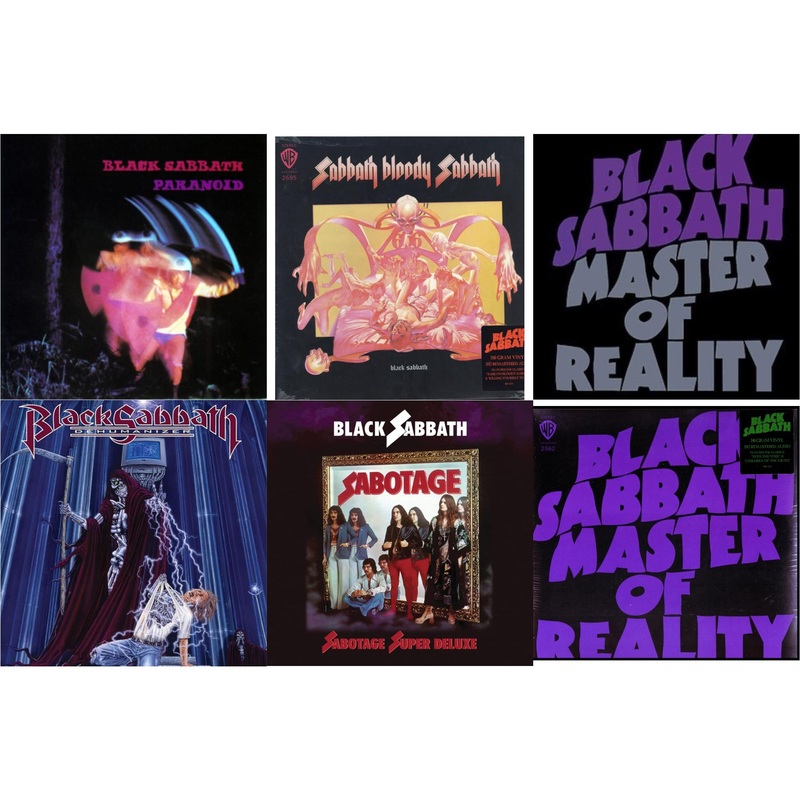 Black Sabbath – Paranoid & Sabbath Bloody Sabbath (180G) & Master Of Reality & Dehumanizer (Deluxe Edition/2LP) (Rocktober) & Sabotage (Super Deluxe Edition/4LP/7Inch) & Master Of Reality (180G)