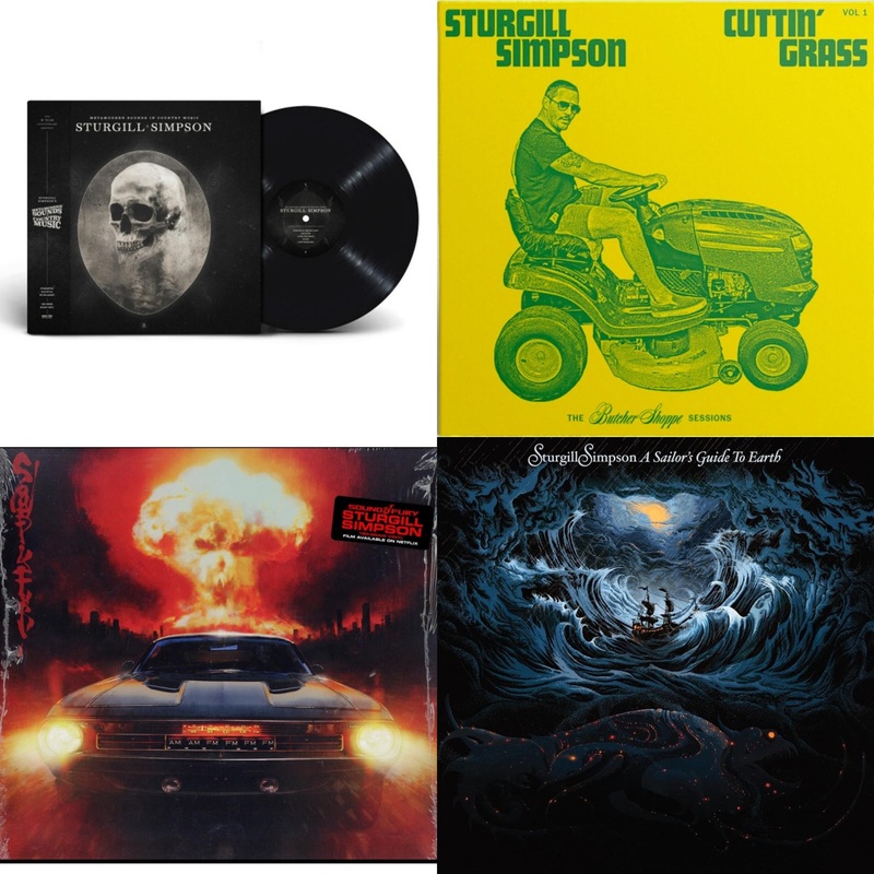 Sturgill Simpson – Metamodern Sounds In Country Music 10 Year Anniversary Edition (180G) & Cuttin’ Grass (2LP) & Sound & Fury & Sailor’s Guide To Earth (Clear LP Vinyl)