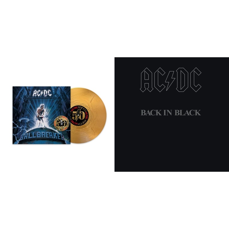Ac/Dc – Ballbreaker (50Th Anniversary/Gold Color LP Vinyl) & Back In Black (180G)