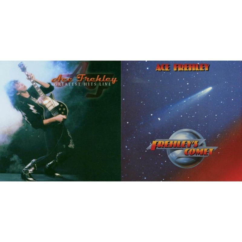 Ace Frehley – Greatest Hits Live & Frehley’s Comet (Red & Blue Hand Poured Effect LP Vinyl)