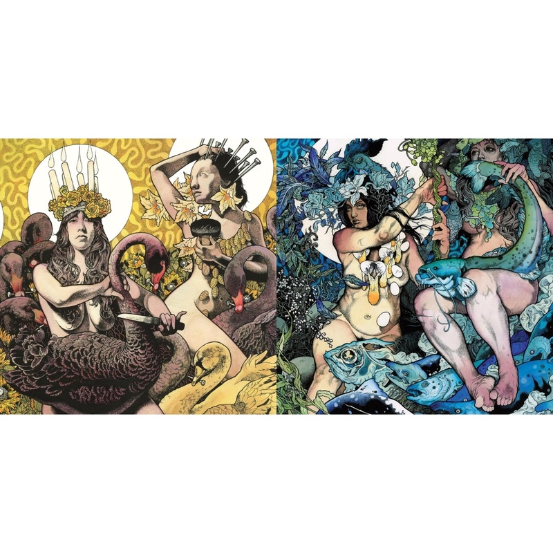 Baroness – Yellow & Green (Neon Yellow, Milky Clear & Black/Neon Green, Milky Clear & Black Ripple Vinyl/2LP) & Blue Record (Cyan Blue, Milky Clear & Black Ripple Effect Vinyl/2LP)