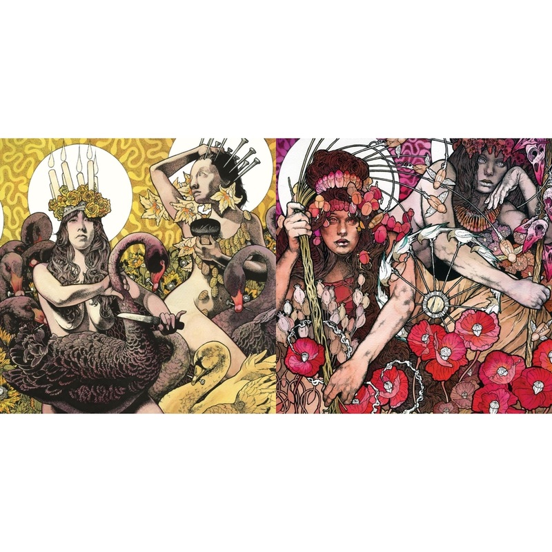Baroness – Yellow & Green (Neon Yellow, Milky Clear & Black/Neon Green, Milky Clear & Black Ripple Vinyl/2LP) & Red Album (Red, Milky Clear & Black Ripple Effect Vinyl/2LP)