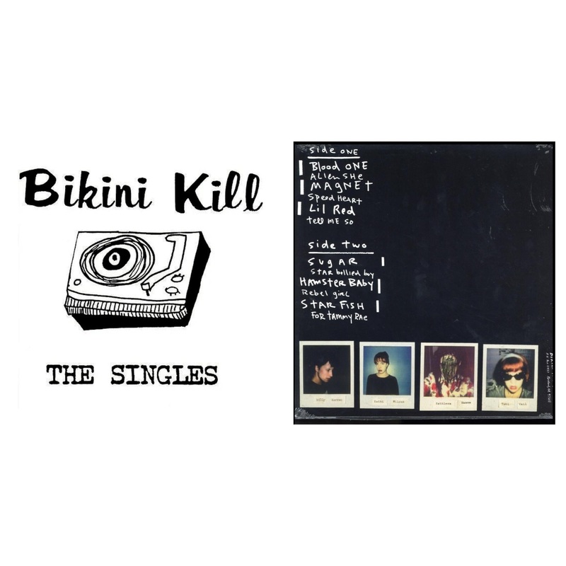 Bikini Kill – Singles (Dl Code) & Pussy Whipped (Dl Code) – LP Vinyl Bundle