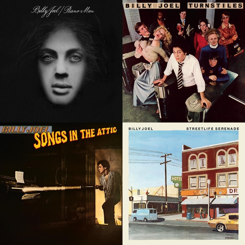 Billy Joel – Piano Man & Turnstiles & Songs In The Attic & Streetlife Serenade – LP Vinyl Bundle
