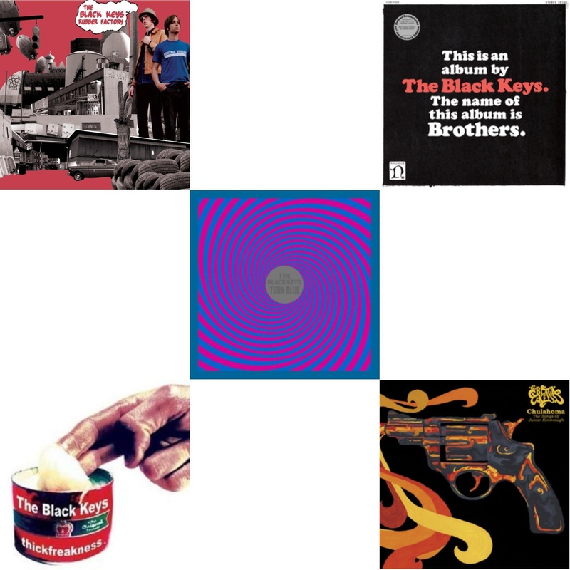 Black Keys – Rubber Factory & Thickfreakness & Turn Blue & Brothers (Deluxe Remastered Anniversary Edition) & Chulahoma – LP Vinyl Bundle