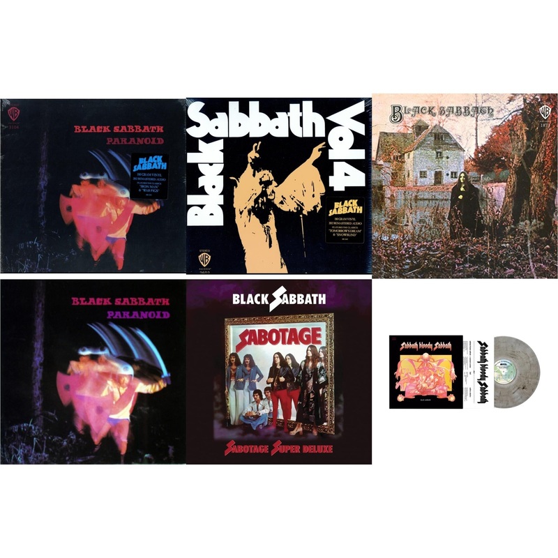 Black Sabbath – Paranoid (180G) & Vol. 4 (180G) & Black Sabbath (180G) & Paranoid & Sabotage (Super Deluxe Edition/4LP/7Inch) & Sabbath Bloody Sabbath (Smoky LP Vinyl) (Syeor)