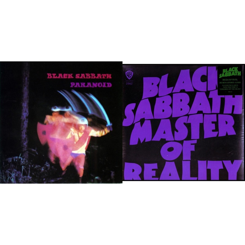 Black Sabbath – Paranoid & Master Of Reality (180G) – LP Vinyl Bundle