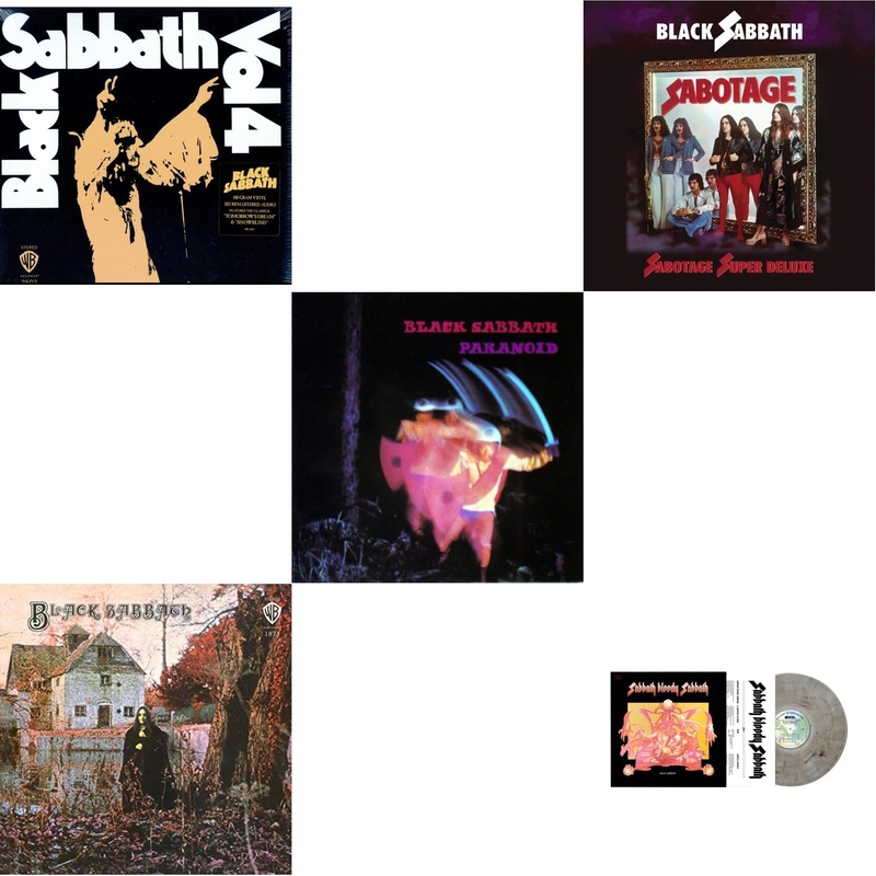 Black Sabbath – Vol. 4 (180G) & Black Sabbath (180G) & Paranoid & Sabotage (Super Deluxe Edition/4LP/7Inch) & Sabbath Bloody Sabbath (Smoky LP Vinyl) (Syeor)