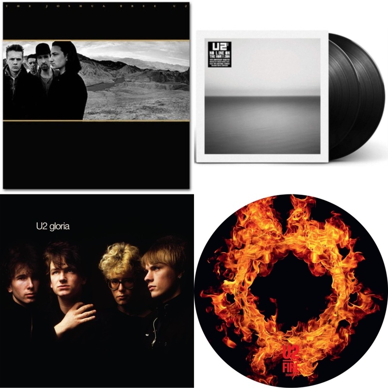 U2 – Joshua Tree & No Line On The Horizon (2 LP) & Gloria (40Th Anniversary/180G/Transparent Yellow LP Vinyl) & Fire (40Th Anniversary Edition/Picture Disc)
