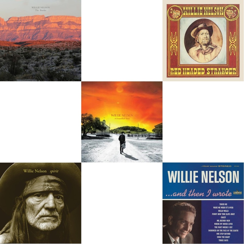 Willie Nelson – Border & Spirit (180G) & Beautiful Time & Red Headed Stranger (150G/Dl Insert) & And Then I Wrote (Color LP Vinyl)