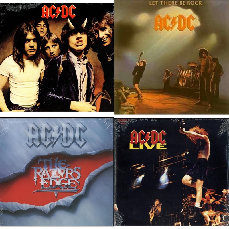 Ac/Dc – Highway To Hell (180G) & Let There Be Rock (180G) & RazorS Edge (180G) & Live (2LP/180G)