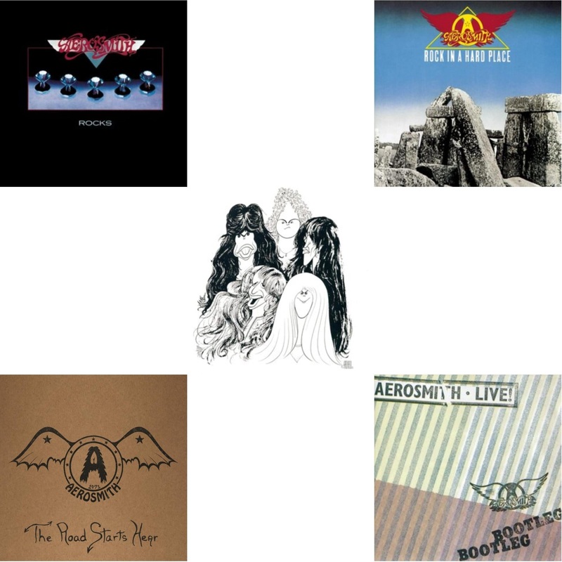 Aerosmith – Rocks & 1971: The Road Starts Here & Draw The Line & Rock In A Hard Place & Live! Bootleg (2LP)
