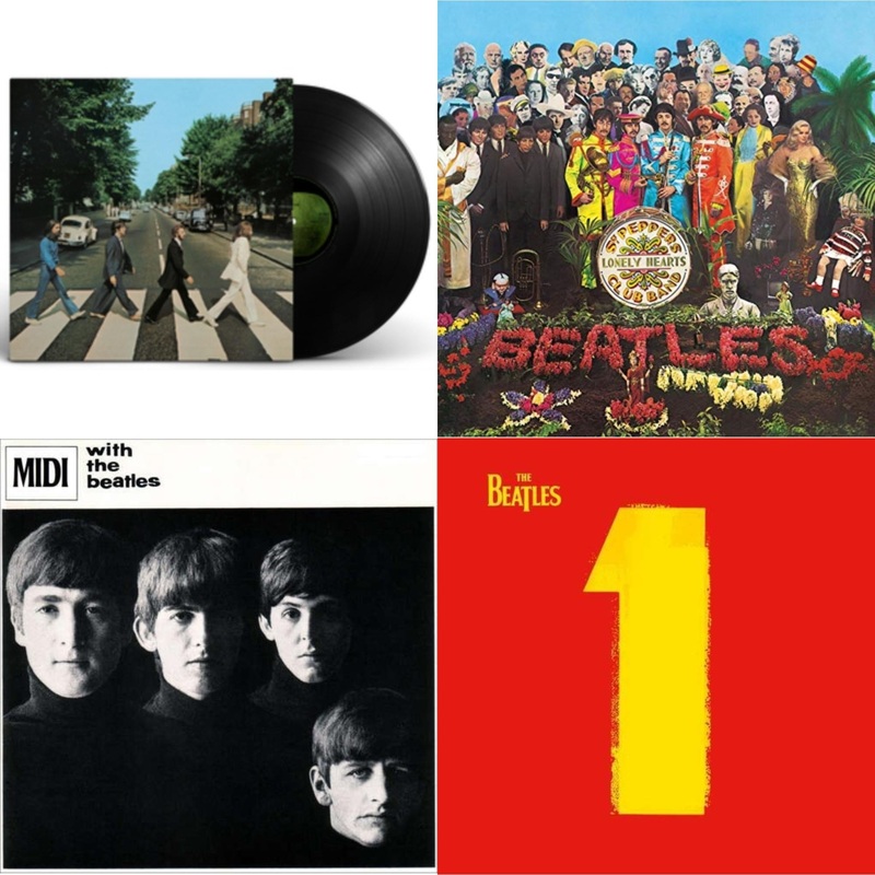 Beatles – Abbey Road Anniversary & Sgt. Pepper’s Lonely Hearts Club Band (2017 Stereo Mix/180G/Original Stencils) & With The Beatles & 1 (2015 Reissue) – LP Vinyl Bundle