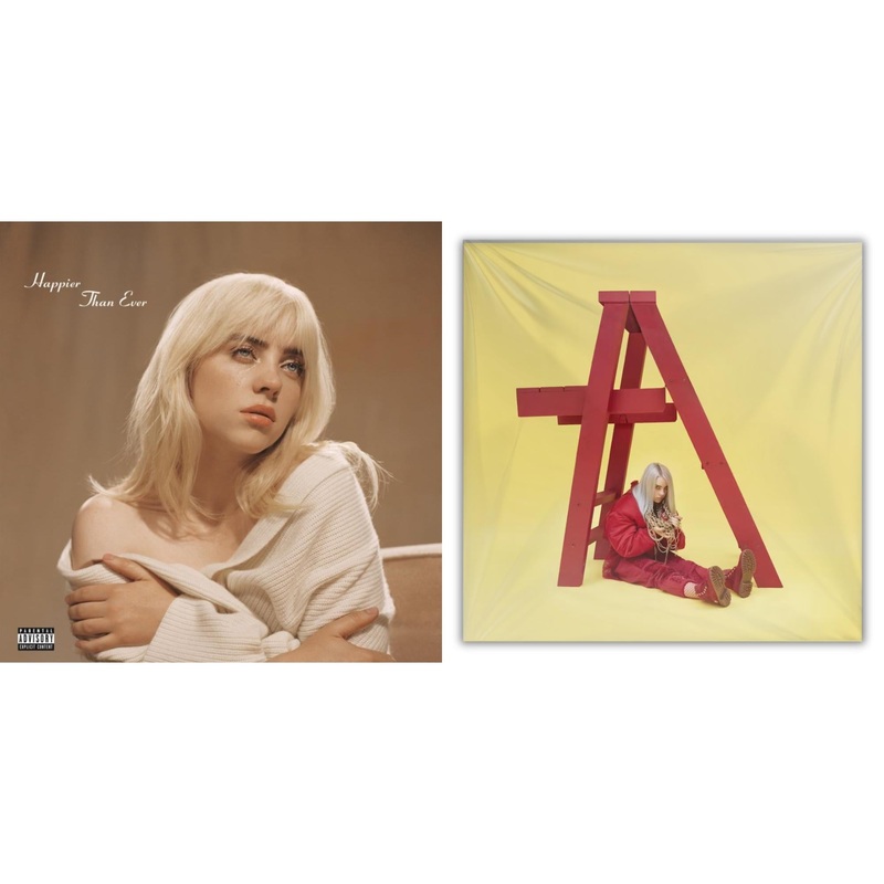 Billie Eilish – Happier Than Ever (X) (2LP) & Billie Eilish – Dont Smile At Me (Black LP Vinyl)