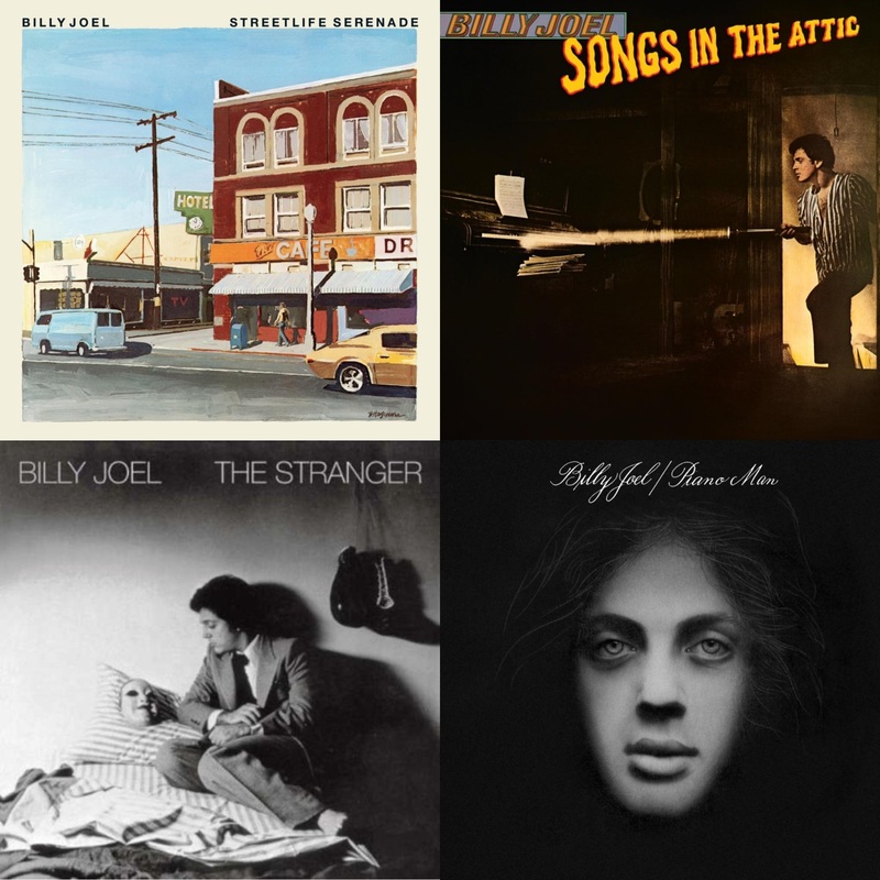 Billy Joel – Streetlife Serenade & Songs In The Attic & Stranger (180G) & Piano Man – LP Vinyl Bundle
