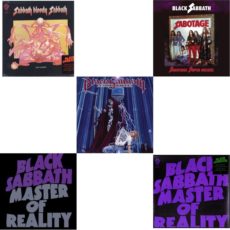 Black Sabbath – Sabbath Bloody Sabbath (180G) & Master Of Reality & Dehumanizer (Deluxe Edition/2LP) (Rocktober) & Sabotage (Super Deluxe Edition/4LP/7Inch) & Master Of Reality (180G)