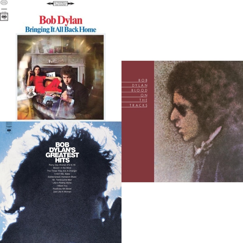 Bob Dylan – Bringing It All Back Home & Greatest Hits (150G/Dl Card) & Blood On The Tracks (150G/Dl Insert) – LP Vinyl Bundle