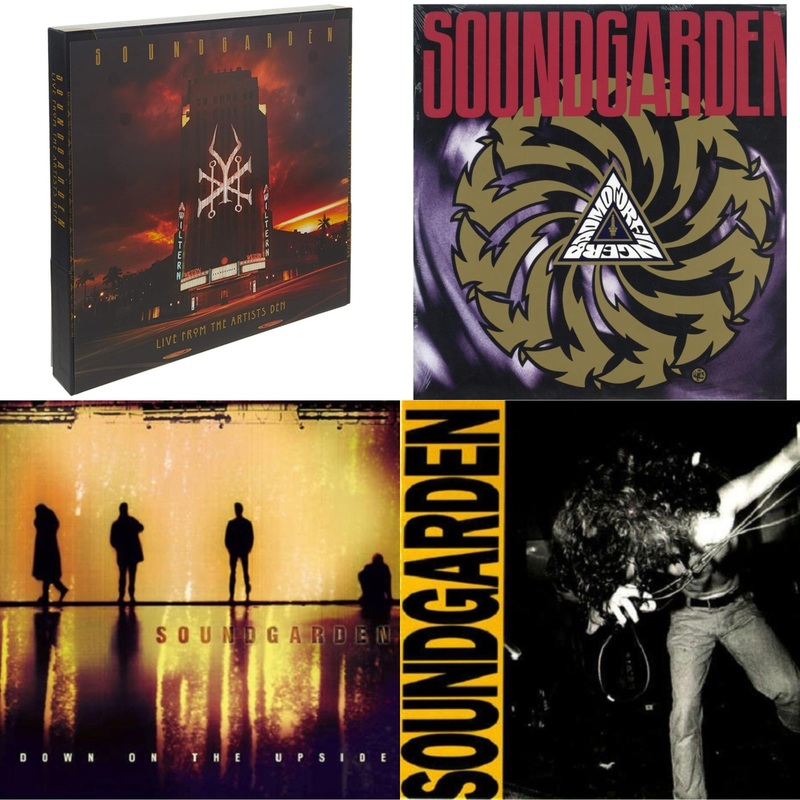 Soundgarden – Live At The Artists Den (4LP/2CD/Blu-Ray Super Deluxe Edition) & Badmotorfinger & Down On The Upside (2LP) & Louder Than Love