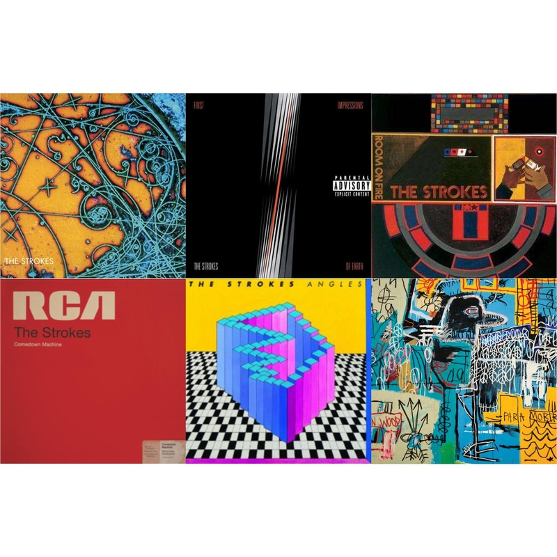 Strokes – Is This It & First Impressions Of Earth & Room On Fire & Comedown Machine & Angles (Gatefold) & New Abnormal (180G/Clear Apet Slipcase/Dl Insert) – LP Vinyl Bundle