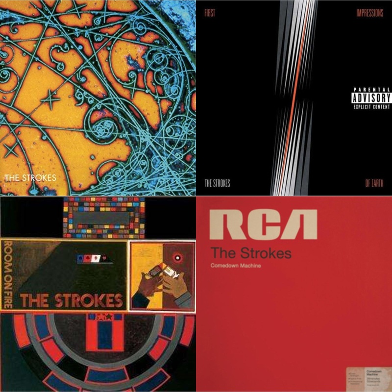 Strokes – Is This It & First Impressions Of Earth & Room On Fire & Comedown Machine – LP Vinyl Bundle