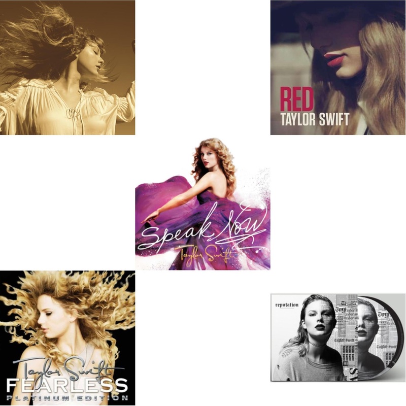 Taylor Swift – Fearless (Taylor’s Version) (Gold Vinyl/3LP) & Fearless Platinum Edition & Speak Now & Red & Reputation (Picture Disc)