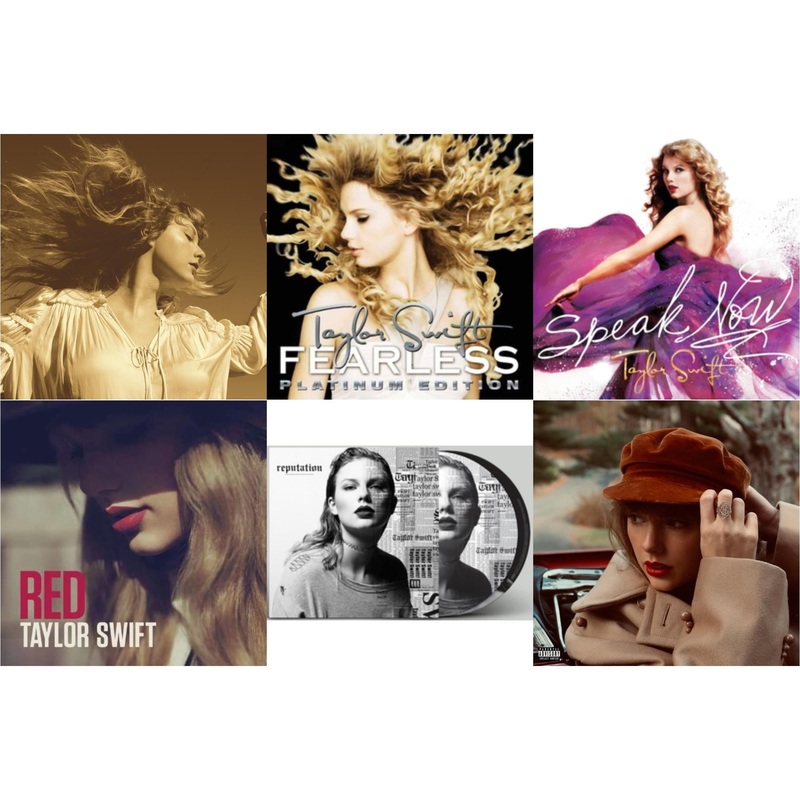 Taylor Swift – Fearless (Taylor’s Version) (Gold Vinyl/3LP) & Fearless Platinum Edition & Speak Now & Red & Reputation (Picture Disc) & Red (Taylor’s Version) (4LP)