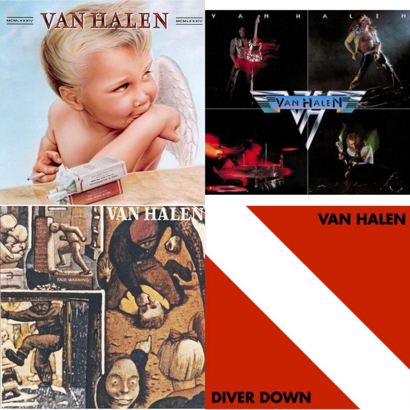 Van Halen – 1984 & Van Halen (Digitally Remastered) & Fair Warning & Diver Down – LP Vinyl Bundle