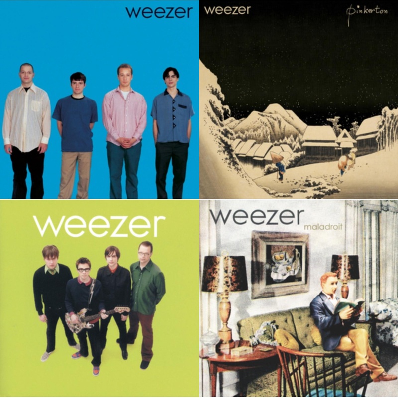 Weezer – Weezer (Blue Album) & Pinkerton & Weezer (Green Album) & Maladroit – LP Vinyl Bundle