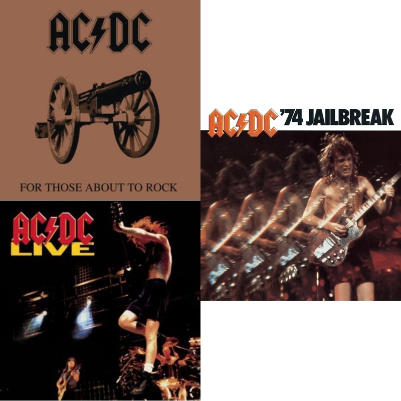 Ac/Dc – For Those About To Rock & Live & 74 Jailbreak – CD Bundle