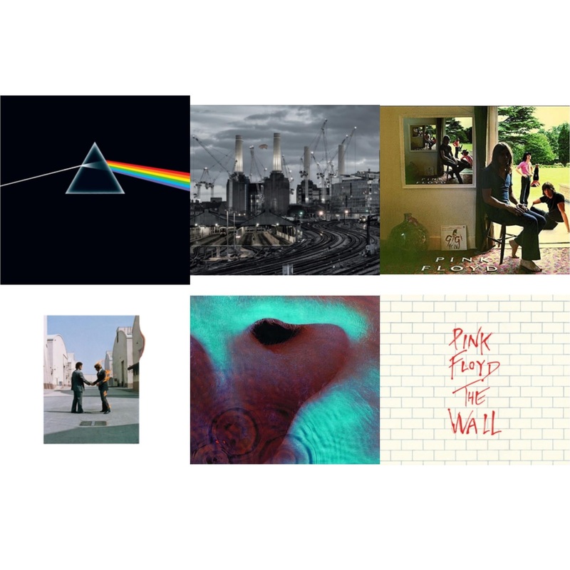 Pink Floyd – Dark Side Of The Moon (50Th Anniversary Remaster) & Animals (2018 Remix) & Ummagumma & Wish You Were Here & Meddle & Wall – CD Bundle