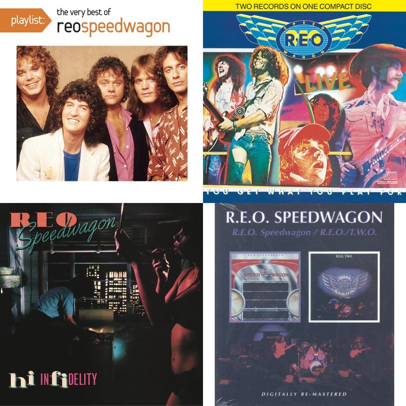 Reo Speedwagon – Playlist: Very Best Of Reo Speedwagon & Live: You Get What You Play For & Hi Infidelity & Reo Speedwagon / Reo 2 (Remastered) – CD Bundle