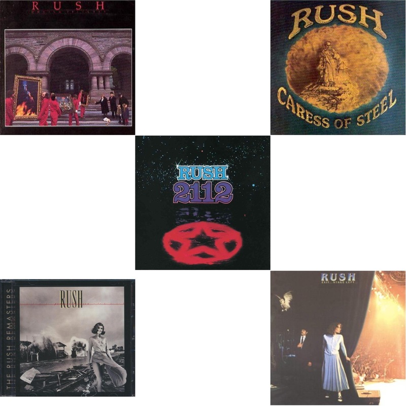 Rush – Moving Pictures (Remastered) & Permanent Waves & 2112 & Caress Of Steel & Exit Stage Left – CD Bundle