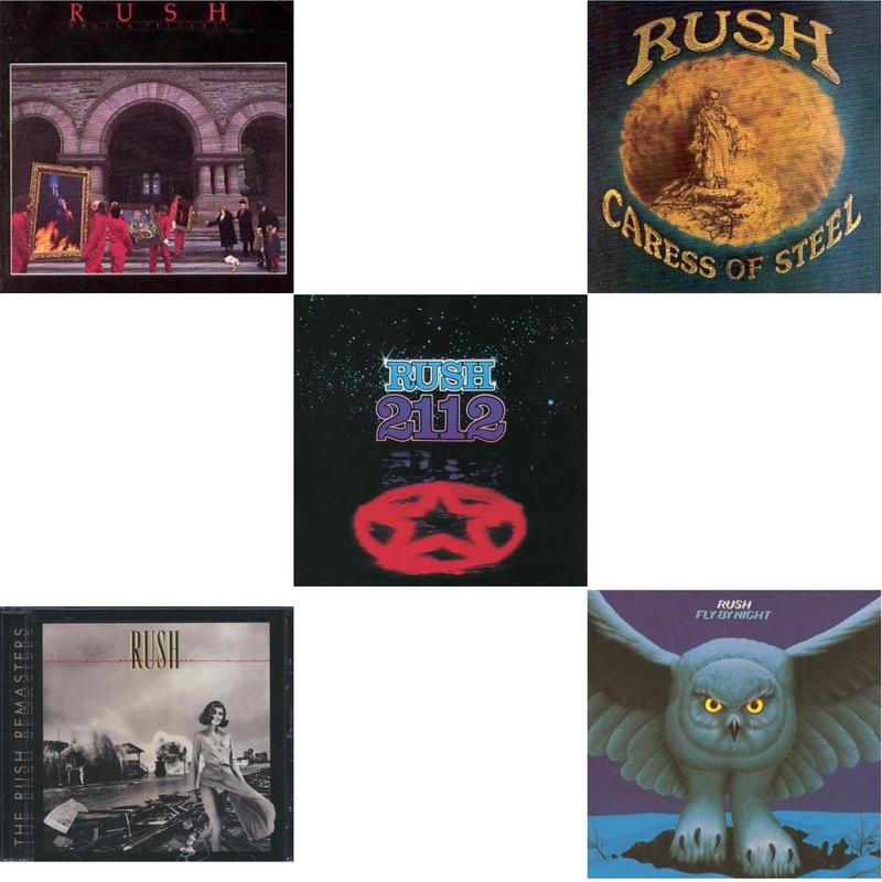 Rush – Moving Pictures (Remastered) & Permanent Waves & 2112 & Caress Of Steel & Fly By Night – CD Bundle