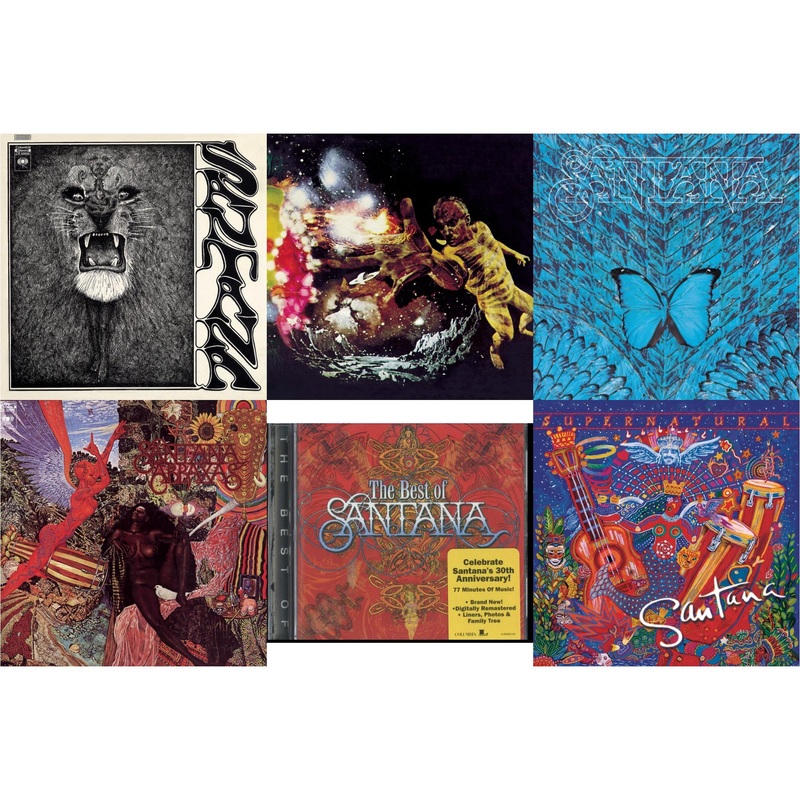 Santana – Santana & Santana Iii & Borboletta & Abraxas & Best Of Santana & Supernatural – CD Bundle