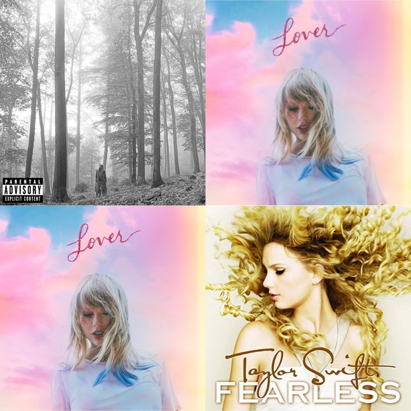 Taylor Swift – Folklore (X) & Lover & Lover (Deluxe) (Version 2) & Fearless – CD Bundle
