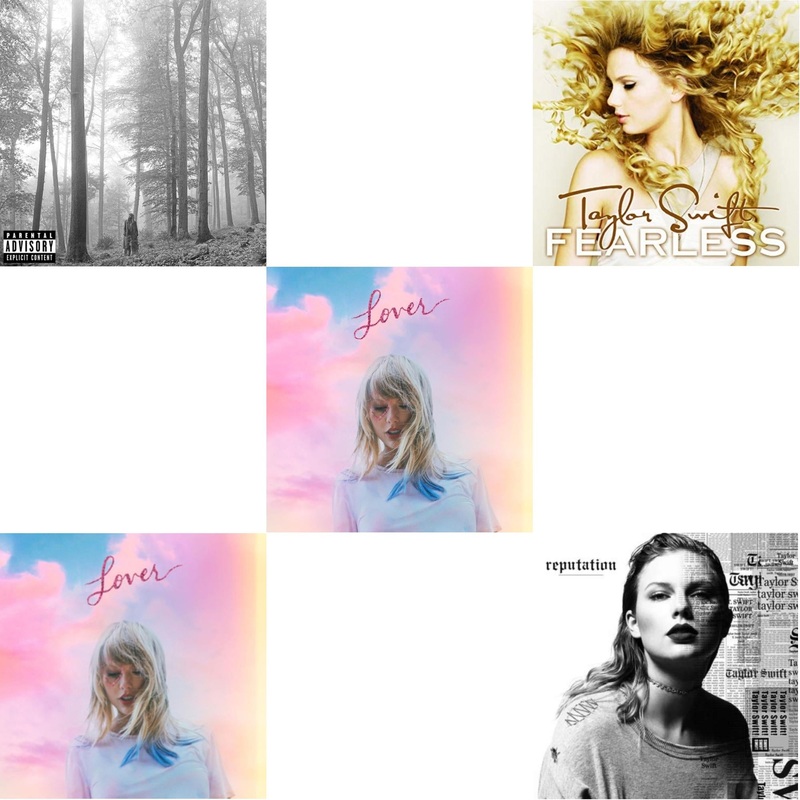 Taylor Swift – Folklore (X) & Lover & Lover (Deluxe) (Version 2) & Fearless & Reputation – CD Bundle