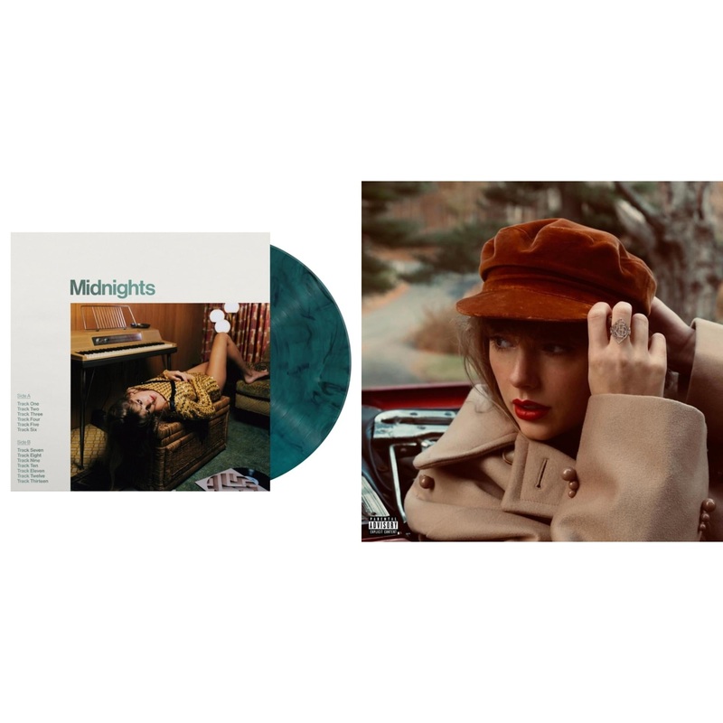 Taylor Swift – Midnights (X) (Jade Green LP Vinyl) & Red (Taylor’s Version) (4LP)