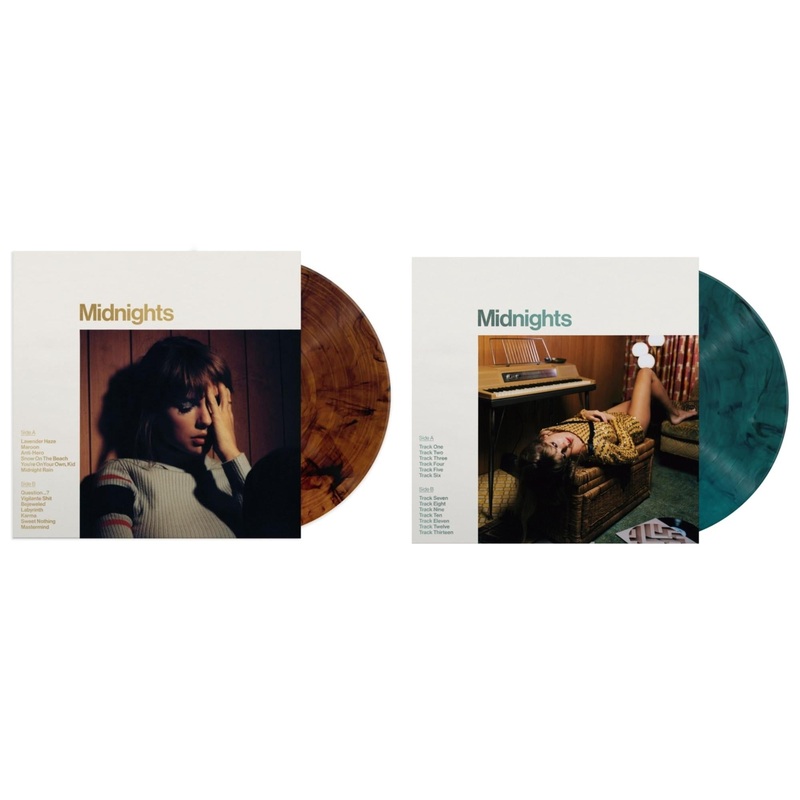Taylor Swift – Midnights (X) (Mahogany Color LP Vinyl) & Midnights (X) (Jade Green LP Vinyl)