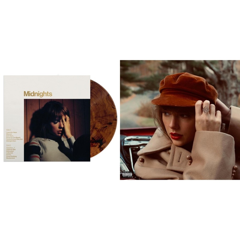 Taylor Swift – Midnights (X) (Mahogany Color LP Vinyl) & Red (Taylor’s Version) (4LP)