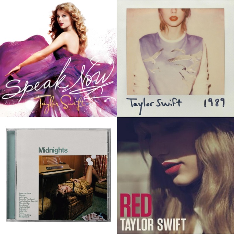 Taylor Swift – Speak Now & 1989 & Midnights (X) (Jade Green CD) & Red