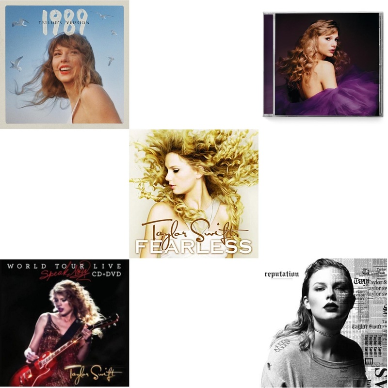 Taylor Swift – 1989 (Taylor’s Version) & Speak Now World Tour Live (CD/DVD) & Fearless & Speak Now (Taylor’s Version) (2CD) & Reputation