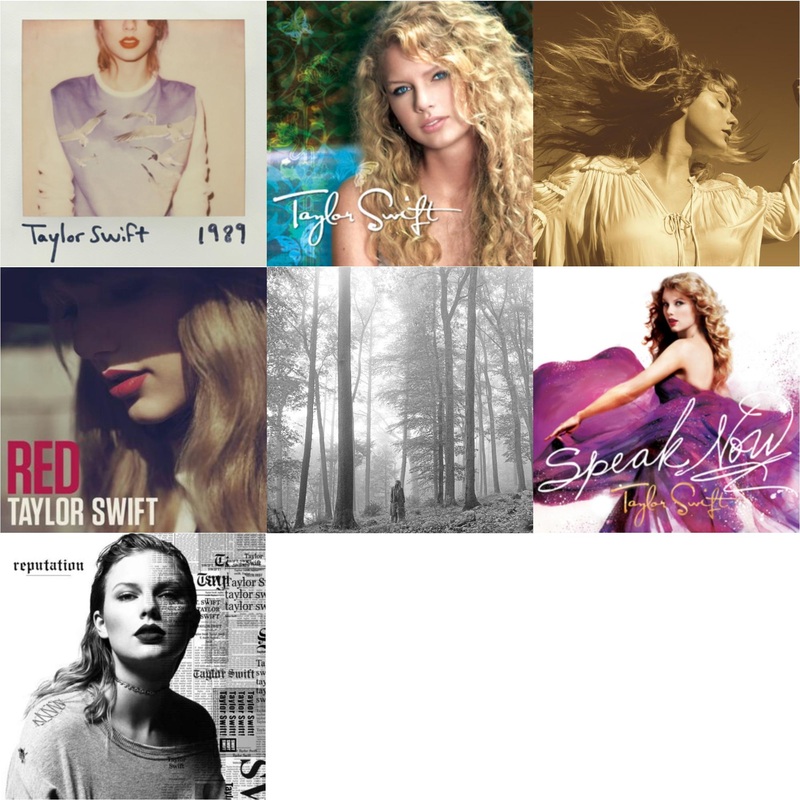 Taylor Swift – 1989 & Taylor Swift & Fearless (Taylor’s Version) (2CD) & Red & Folklore (Edited) & Speak Now & Reputation