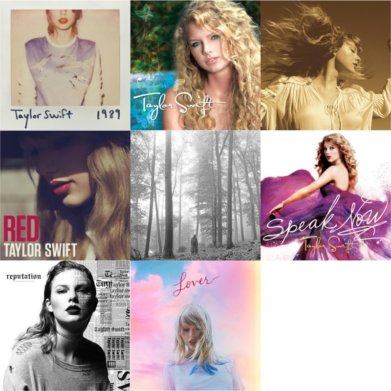 Taylor Swift – 1989 & Taylor Swift & Fearless (Taylor’s Version) (2CD) & Red & Folklore (Edited) & Speak Now & Reputation & Lover (Deluxe) (Version 1)